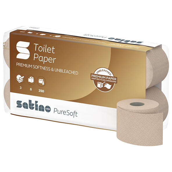 Satino Toalett PureSoft MT1 3-lag 8rl