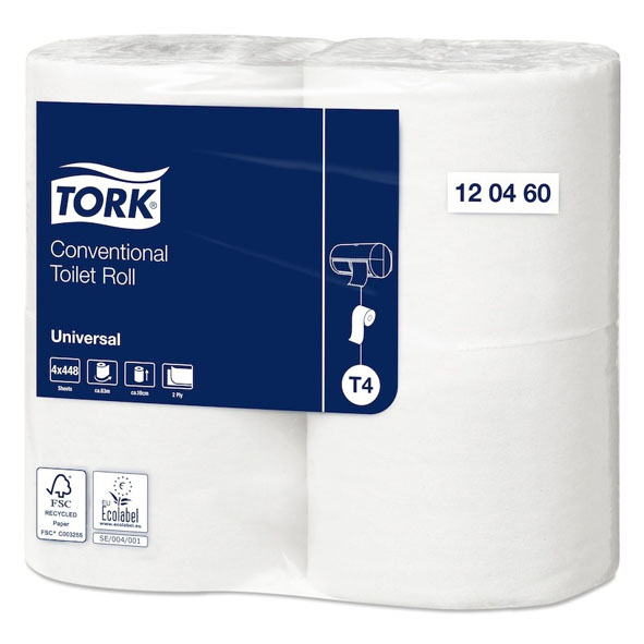 Tork Toalett Extra Långt T4 Universal 2-lag 24rl
