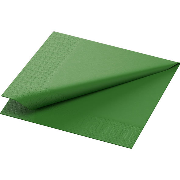 Servett 3-lag Leaf Green 24cm
