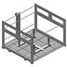 TH067 Washer Trolley for 4 Vessels AWD-8